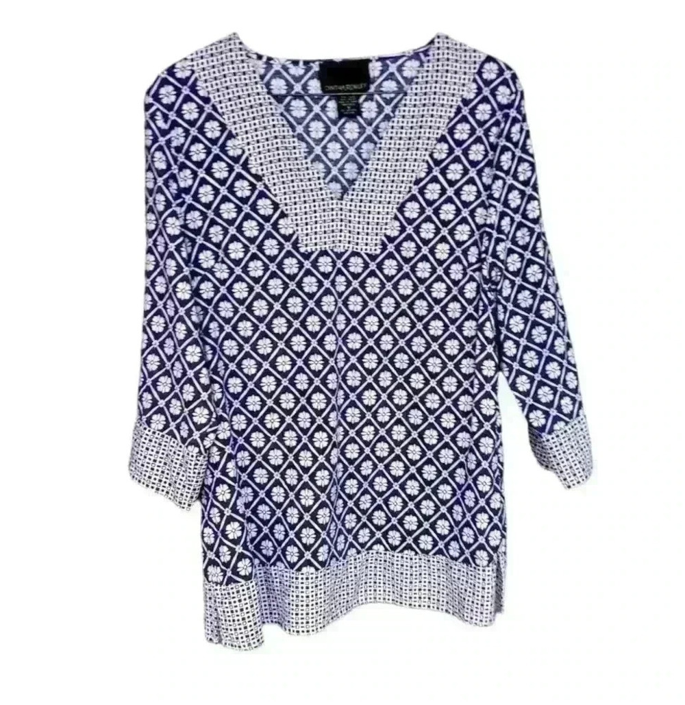 Cynthia Rowley linen blend top